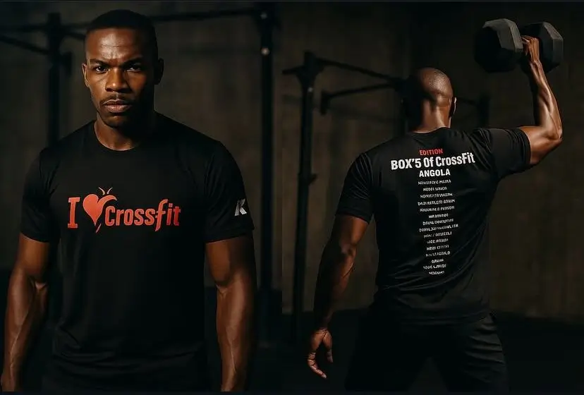 Uma sessão intensa de treino de Crossfit.